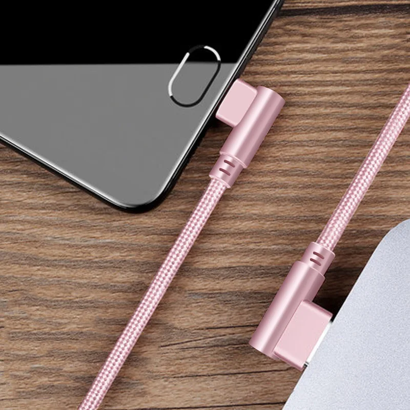 0 25 1 м 2 длинный Usb кабель типа C 90 градусов правый угол тип USB зарядный провод шнур