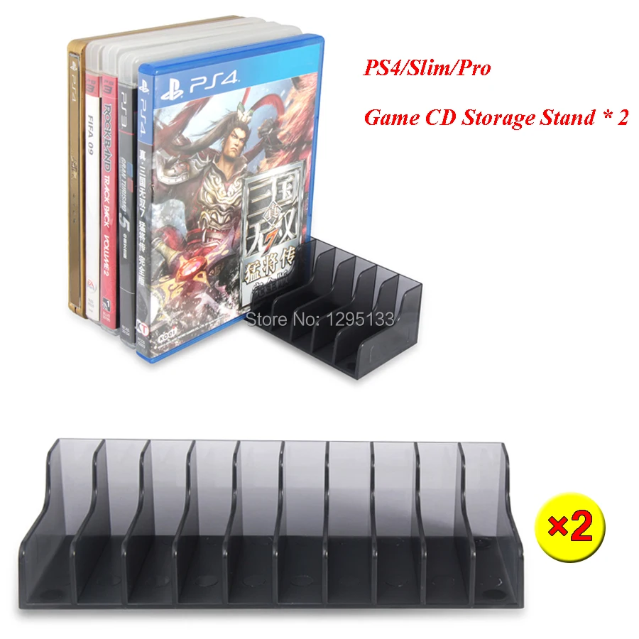 2 шт./набор держатель кронштейна для хранения дисков PS4 Play Station 4 аксессуары игр Slim