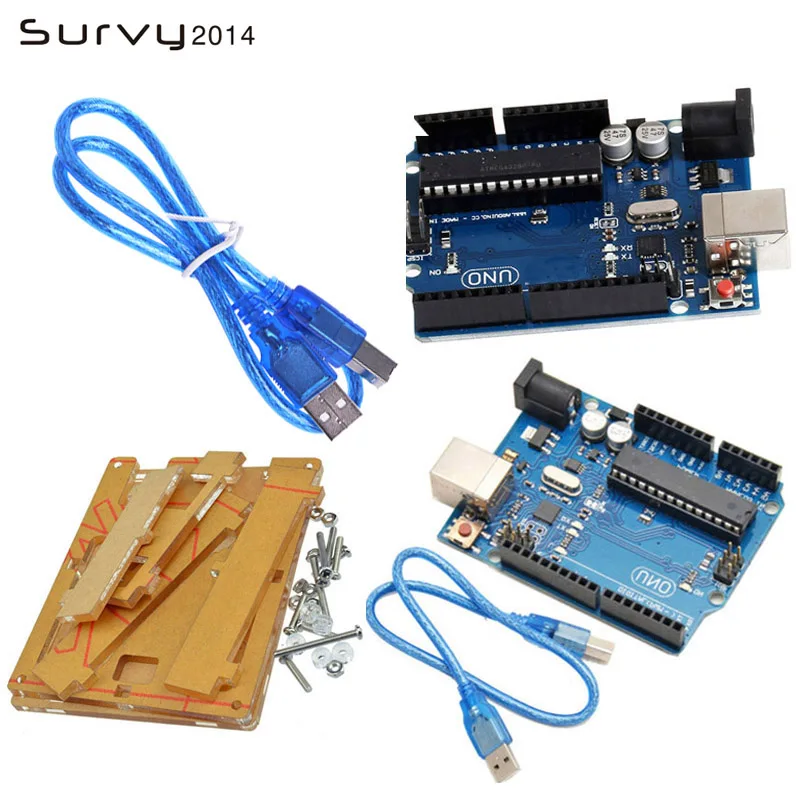 1 Комплект uno r3 MEGA328P ATMEGA16U2 (с логотипом) для Arduino совместимый без кабеля