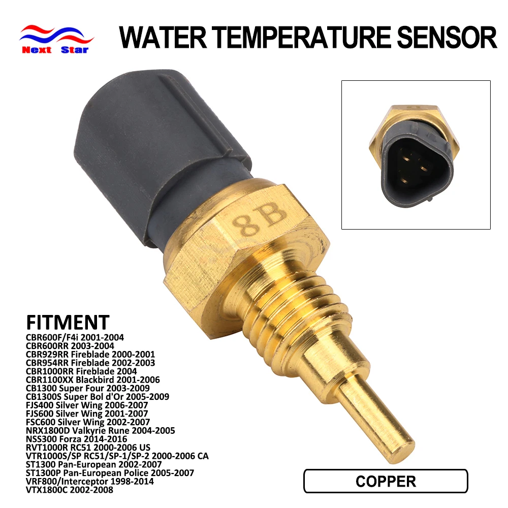 Датчик температуры воды для мотоцикла HONDA CBR CB FJS FSC NRX NSS RVT VTR ST1 VRF VTX 400 600 800 929 954 1000 1100