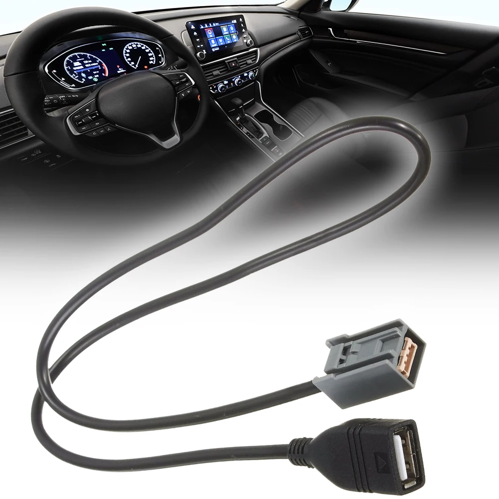 Новый AUX USB Кабель адаптер для MP3 файла провод Honda Civic Jazz CR V A ccord Z 2008 O nward|Кабели