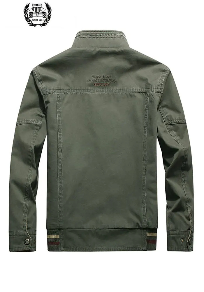 4XL 2019 осенне Весенняя брендовая куртка тонкая с воротником стойкой Азиатский