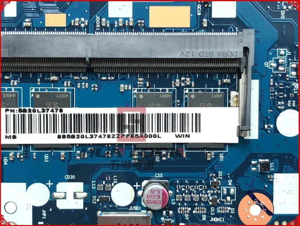 Новинка 5B20L37478 NM-A751 для Lenovo 510-15ISK материнская плата ноутбуков FRU: SR2EZ I7-6500U 4 Гб DDR4 100%