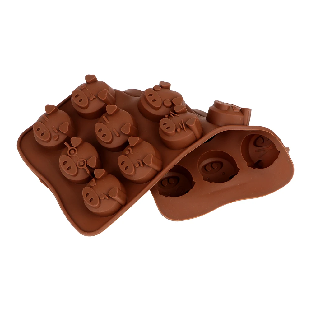 Мыло Конфеты Fondant Mold забавные в форме свиньи 3D силиконовая форма для шоколада