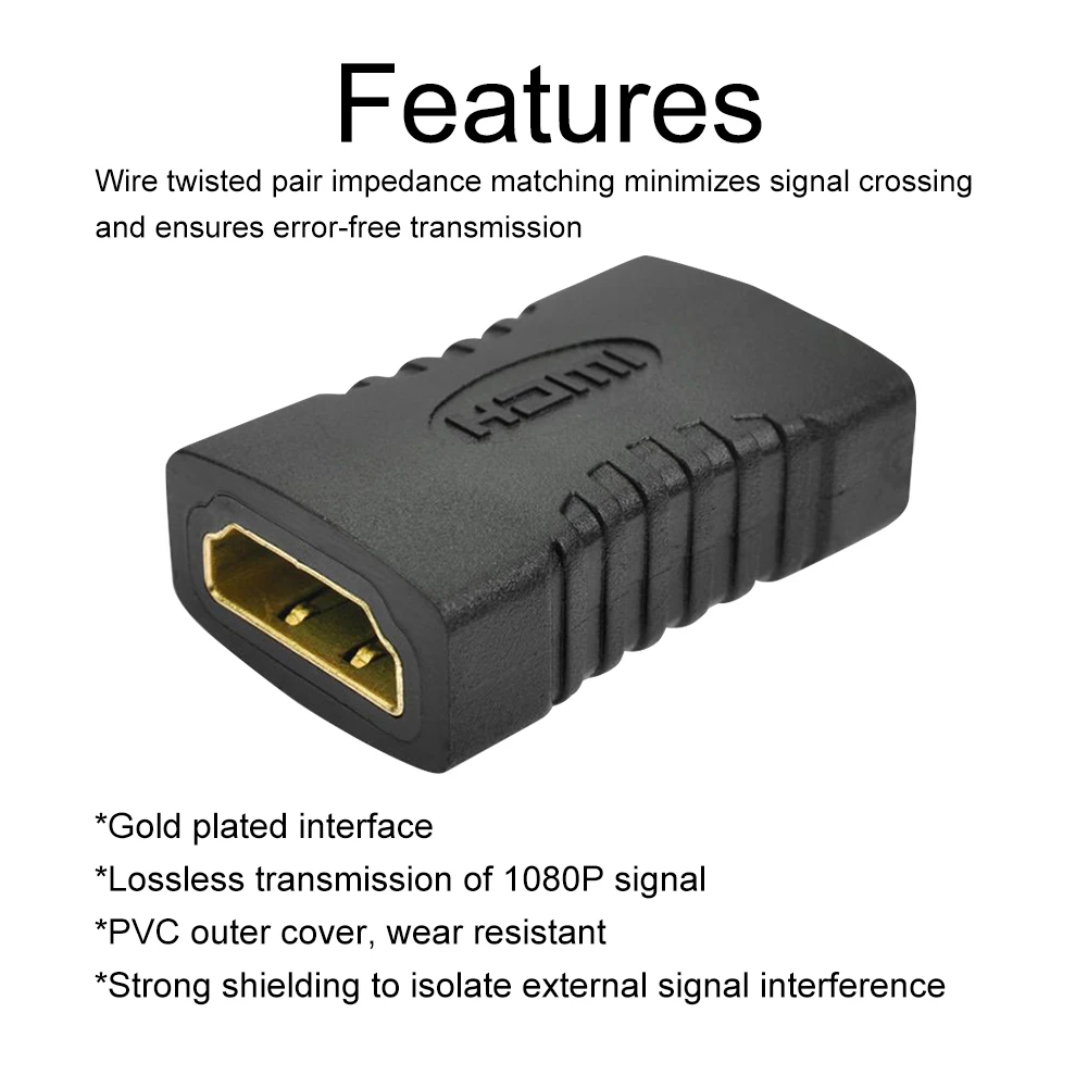 5 шт. 19 Pin HDMI Женский к переходник удлинитель адаптер конвертер разъем F/F для HDTV HDCP|