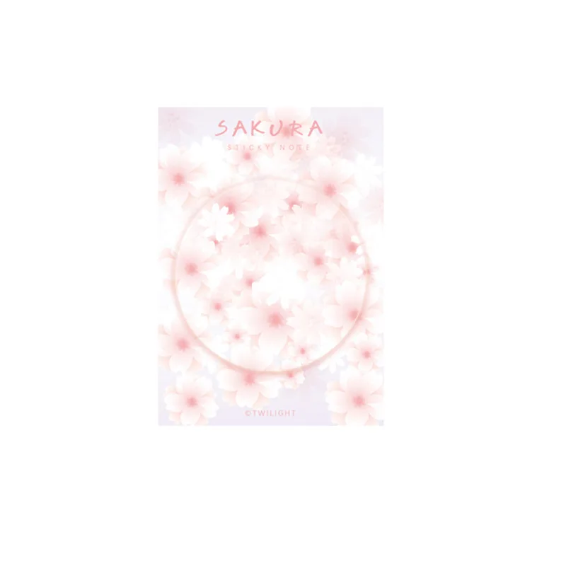 4 шт. w28 Sakura Cherry Sticky Notecard Notepaper BZNVN креативный для детей лейбл Закладка|Блокноты| |