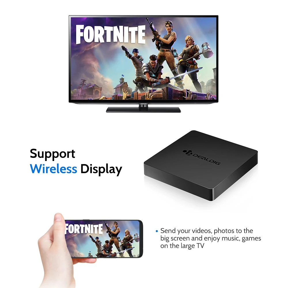 Highdig BOXD6 ТВ приставка Восьмиядерный 3 ГБ ОЗУ 32 Гб ПЗУ для Android 7 1 2 4G/5G Wifi Голосовое