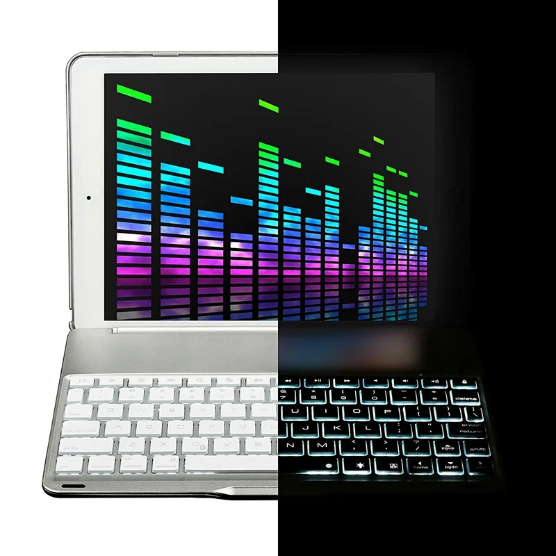 Для iPad клавиатура чехол для нового 2018 площадку 2017 Pad Pro 9 7 Air 1 и 2 Bluetooth съемный