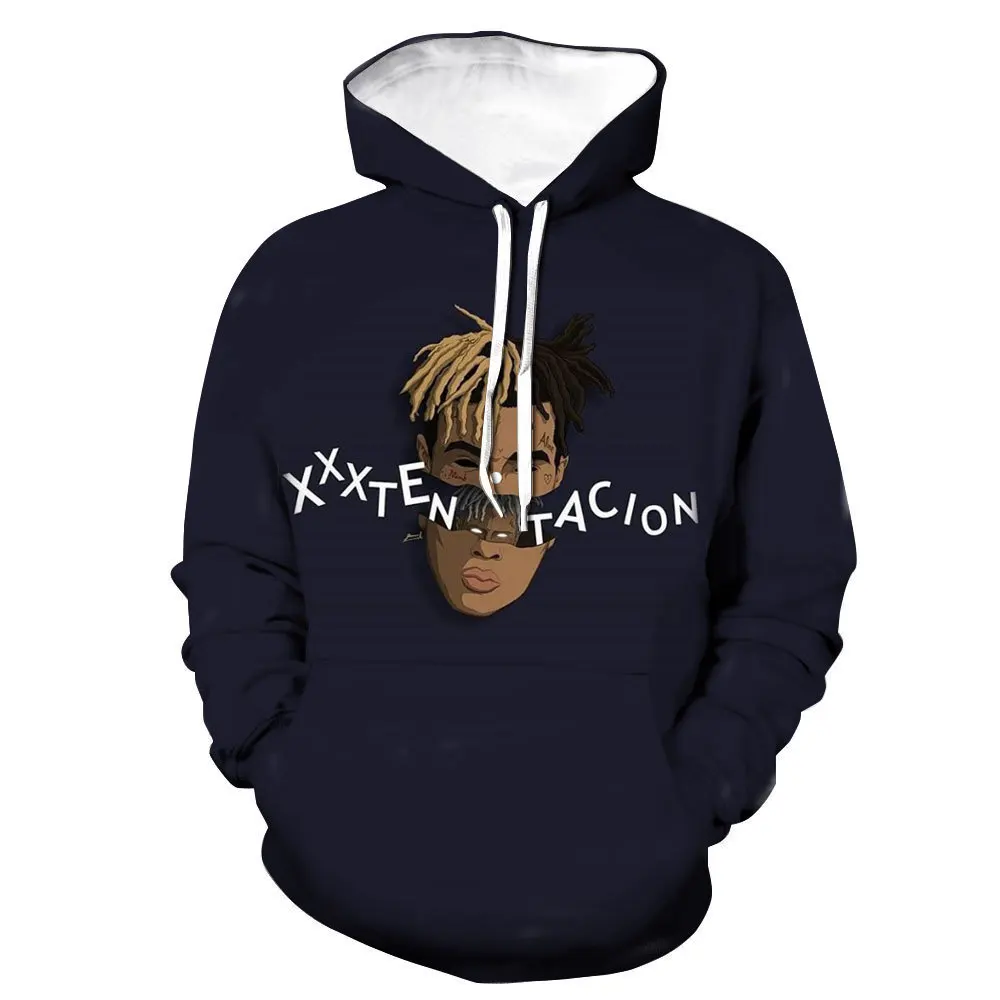 XXXTENTACION для мужчин's толстовки повседневное молодежи весна и осень свободные