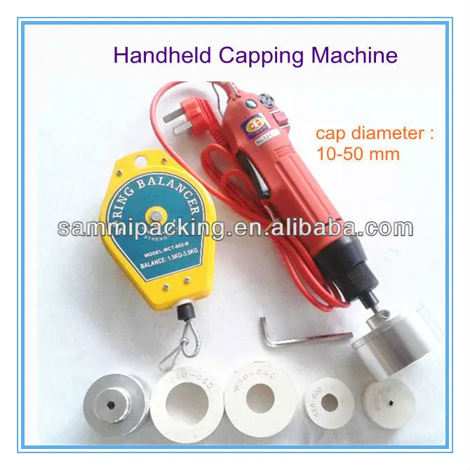 Low cost manual screw capping machines/manual plastic bottle capping machine 10-50mm enlarge