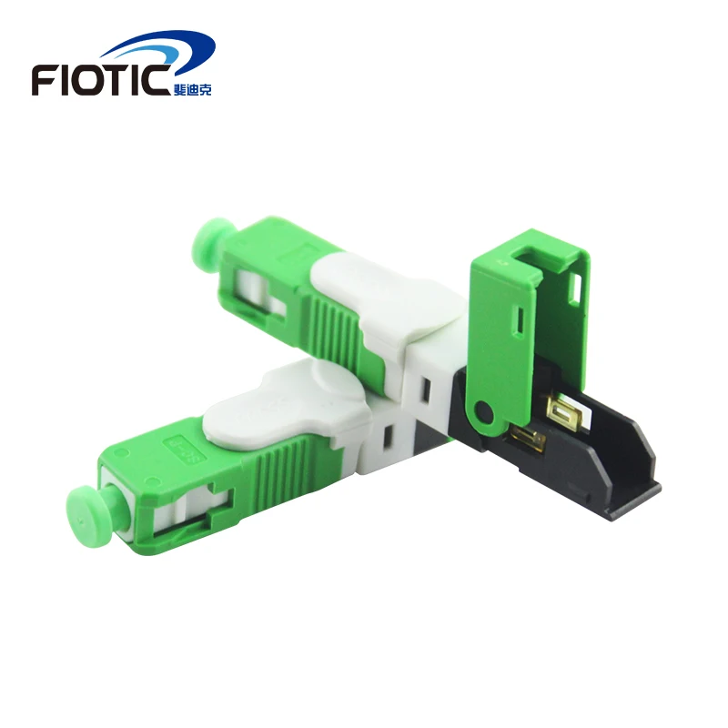 100 шт./кор. ESC250D/APC FTTH SC/APC Одномодовый волоконно оптический SC APC быстрый соединитель