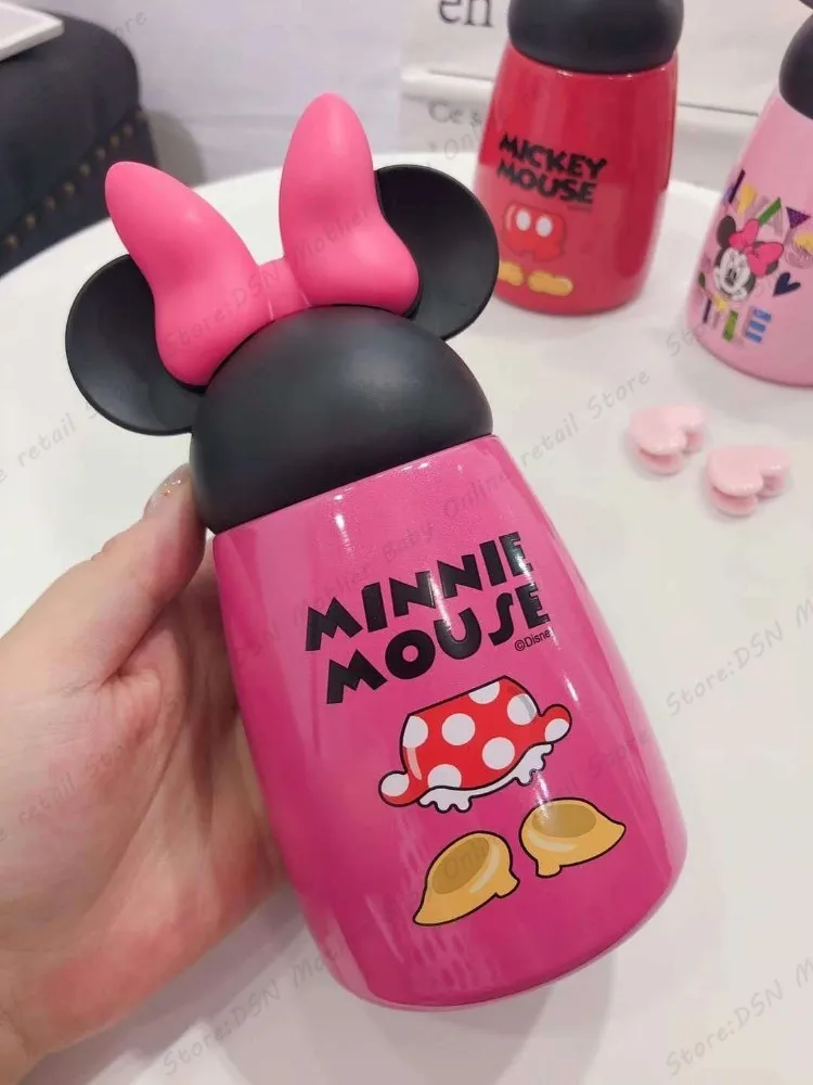 Disney Baby Minnie Микки из нержавеющей стали термос чашка мультфильм розовый синий