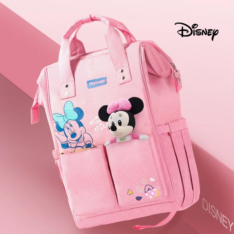 Многофункциональная розовая сумка для мамы Disney вместительный дорожный рюкзак на