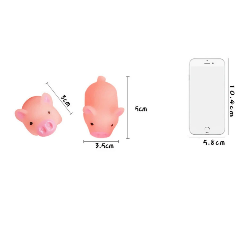 1 шт. Squeeze Pig медленно поднимающаяся мягкая игрушка Mochi Squishy Kawaii животное Piggy Anti-strss