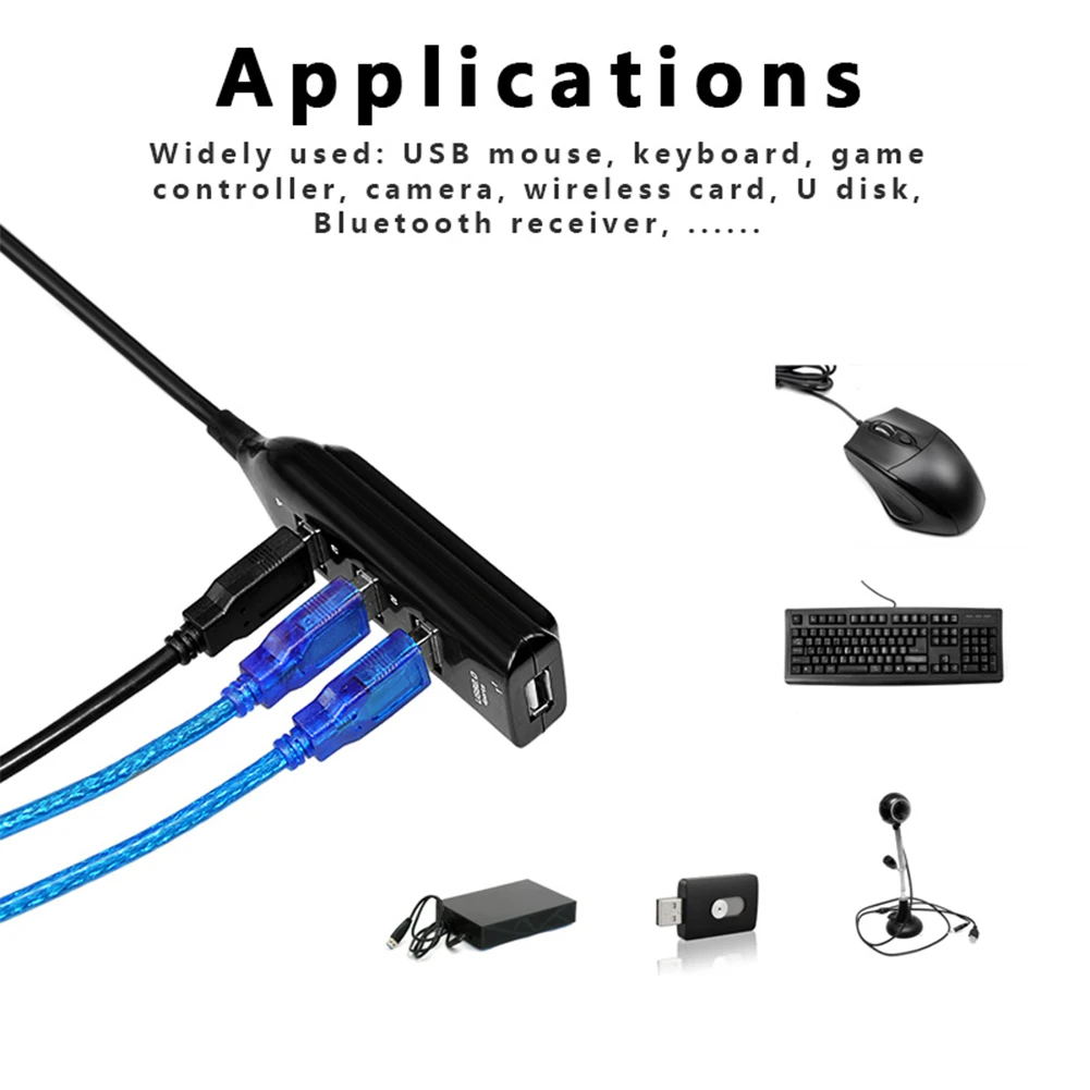 Высокоскоростной микро мини 4 порта 2 0 USB концентратор сплиттер адаптер для