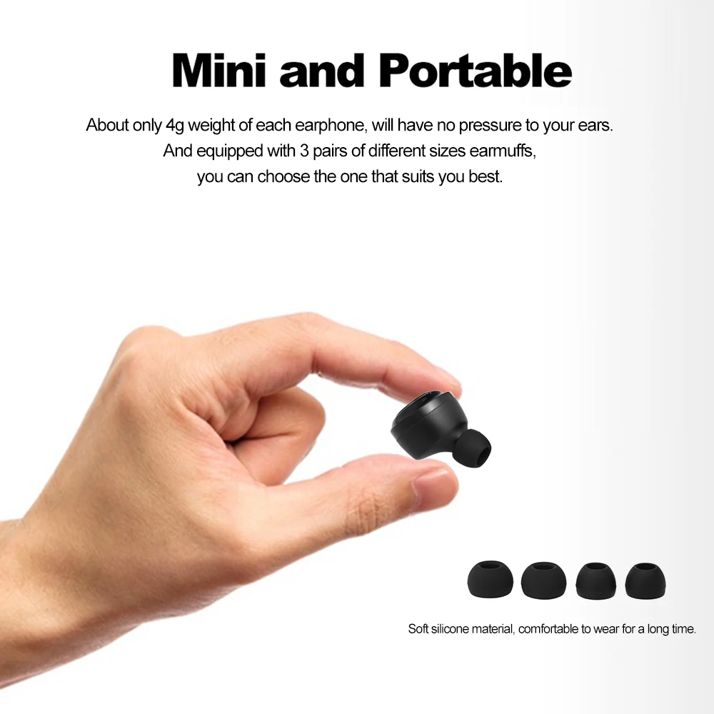 Портативные настоящие беспроводные Bluetooth-наушники A6 Mini TWS наушники Bluetooth 5 0