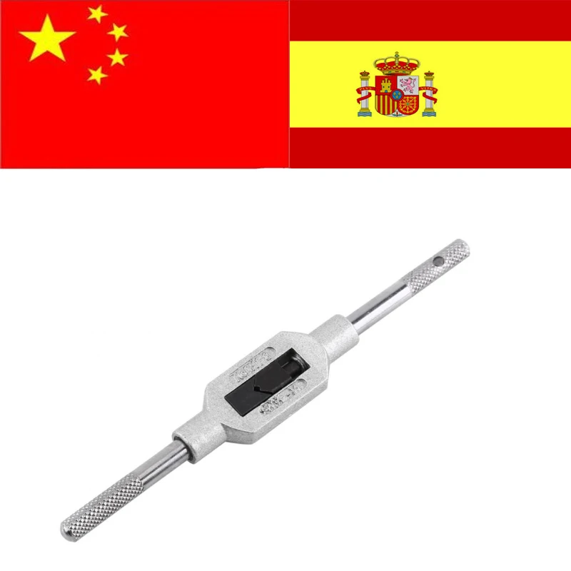 

Ключ для метчиков 130 мм, M3-M12 дюйма, 1/16 дюйма до 1/2 дюйма, регулируемый инженерный ключ для метчиков, держатель, ручной инструмент для нарезани...