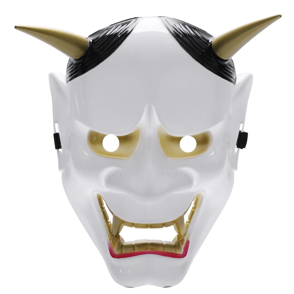 Хэллоуин ПВХ японская Hannya Noh полная маска для лица страшная японский аниме стиль