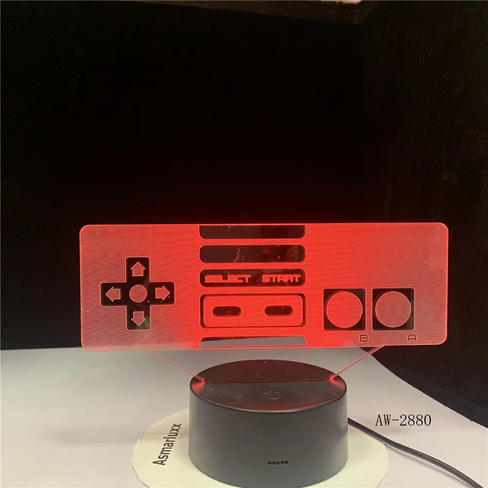 Светодиодная настольная лампа 3D с USB подсветкой 7 цветов|Ночники| |
