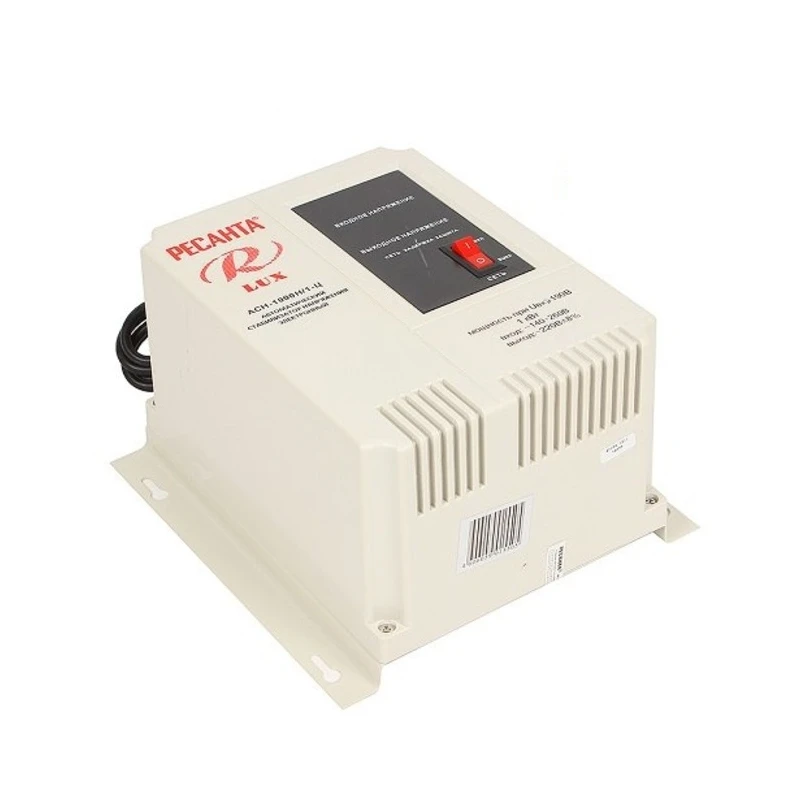 Однофазный стабилизатор напряжения Ресанта ASN 1000N/1 C LUX|single phase voltage stabilizer|voltage
