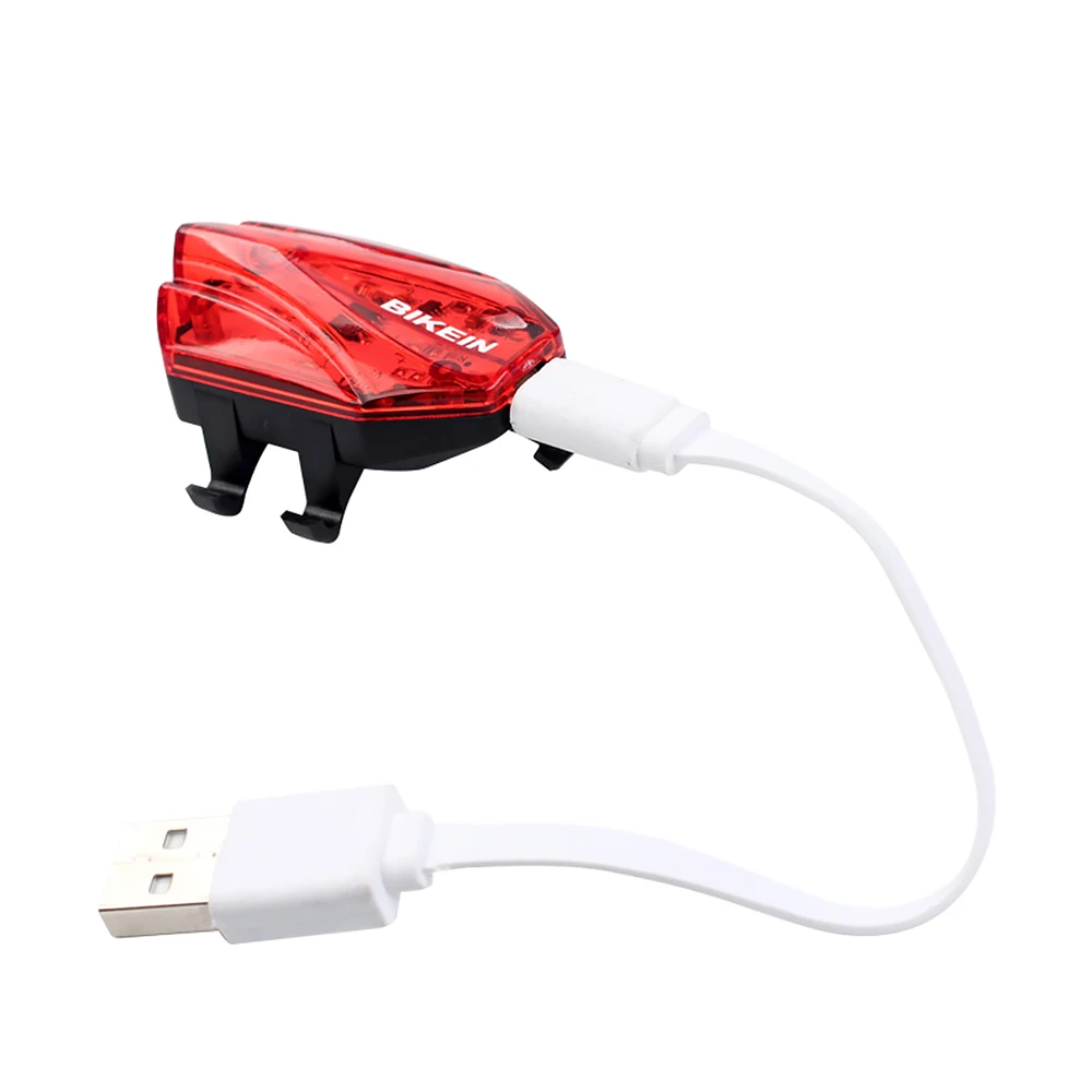 USB аккумуляторная Хвостовая велосипедная фара задний свет Предупреждение