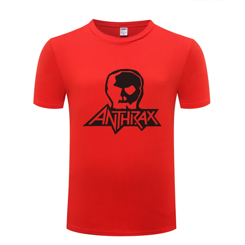 ANTHRAX рок музыки Мужская футболка 2018 Новая одежда для детей с короткими рукавами и