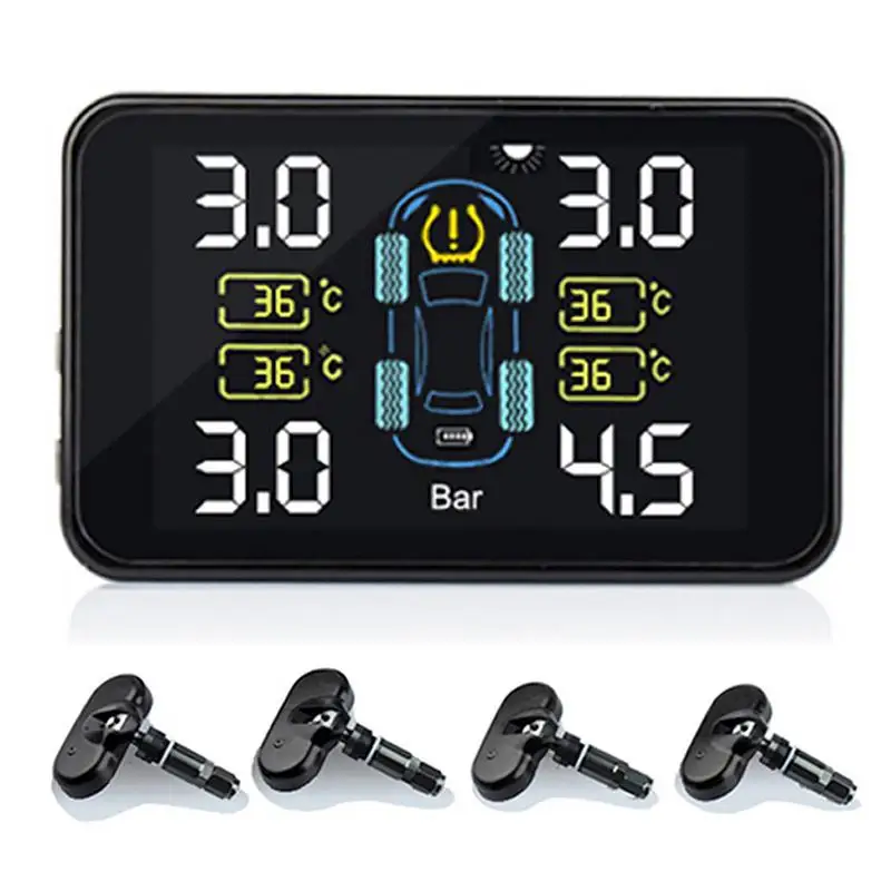 TPMS встроенные внешние датчики автоматическая зарядка от солнечной батареи блок