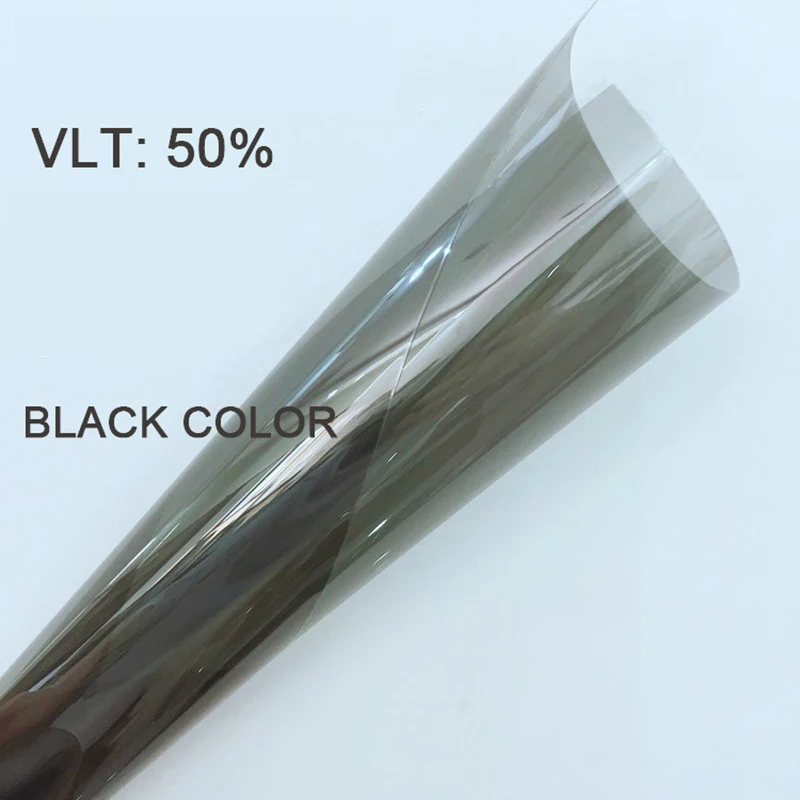 50 см x 300 см IR90 % VLT50 % 2-слойная устойчивая к царапинам термостойкая нано-керамическая пленка для окон автомобиля