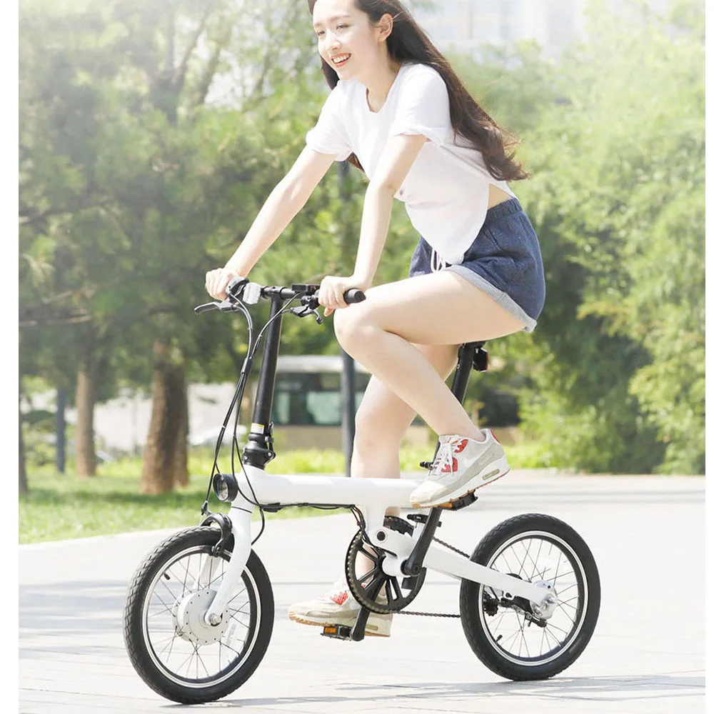 100% Оригинальный Xiaomi QiCYCLE-EF1 складной электрический велосипед Bluetooth умный 16 дюймов