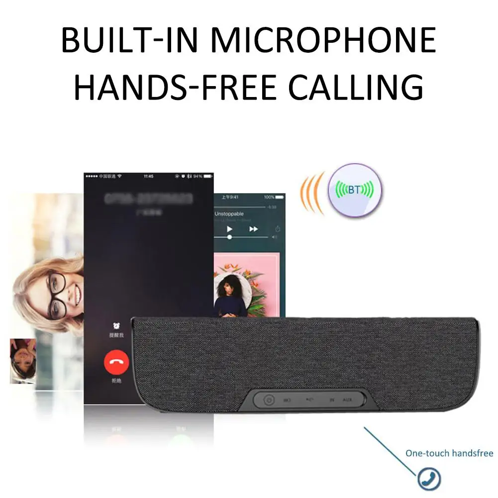 Level 4 Waterproof Bluetooth Speaker Portable Audio Cloth Pocket Wireless Home UBS Gift | Электроника