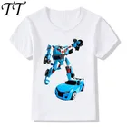 2019 Детские футболки с забавным принтом, детские летние топы, одежда с коротким рукавом для мальчиков и девочек, Повседневная футболка для малышей, HKP2179