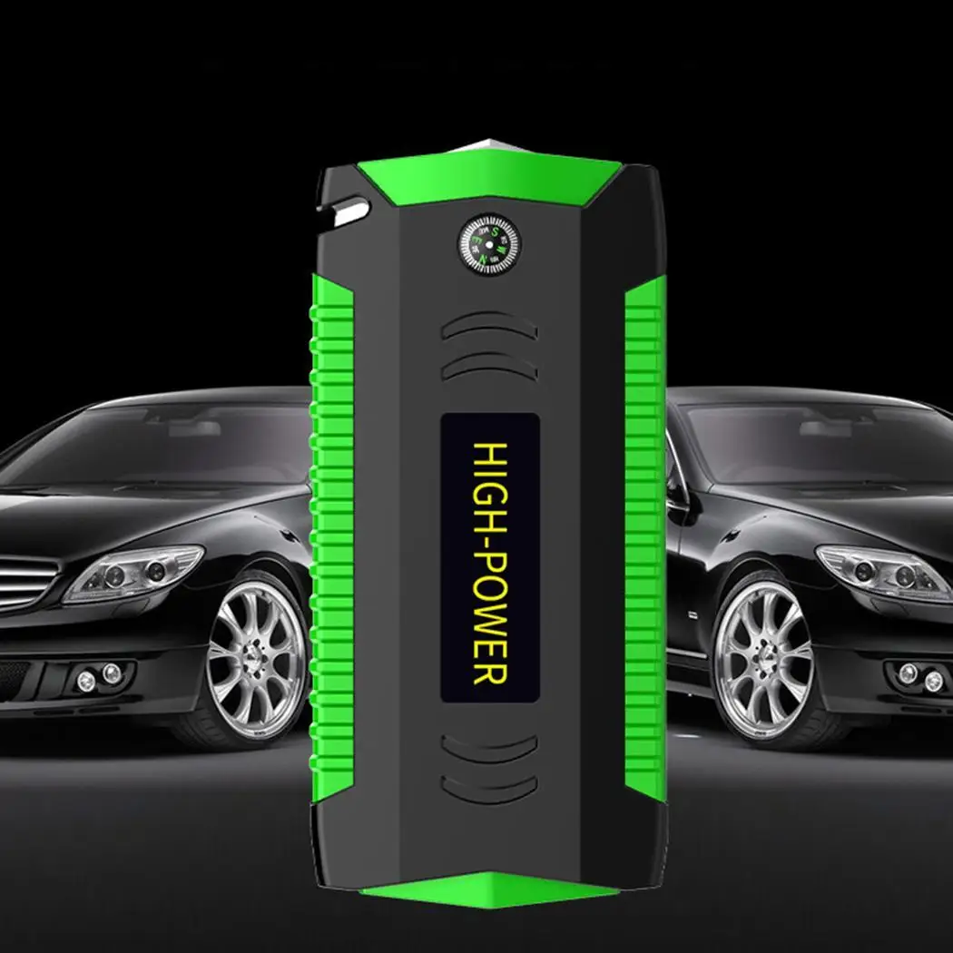 Многофункциональный автомобильный стартер Power Bank 12V 4USB 600A портативный