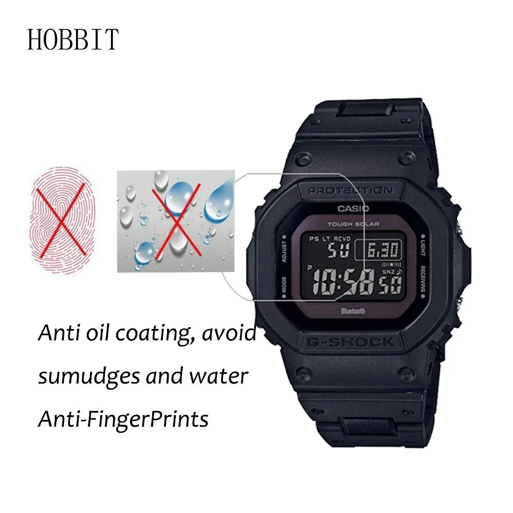 3 упаковки 5H нано Взрывозащищенный протектор экрана для Casio G Shock Hard Slor GWB5600 5600BC