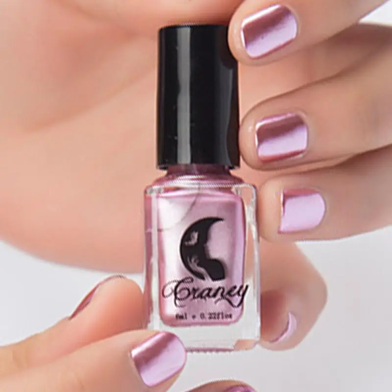 6 ml Hot Nail Art Makeup Cosmetics Waterproof Matel Varnish Oil Metallic Effect Silver Mirror Fingernail Polish 7 colors | Красота и