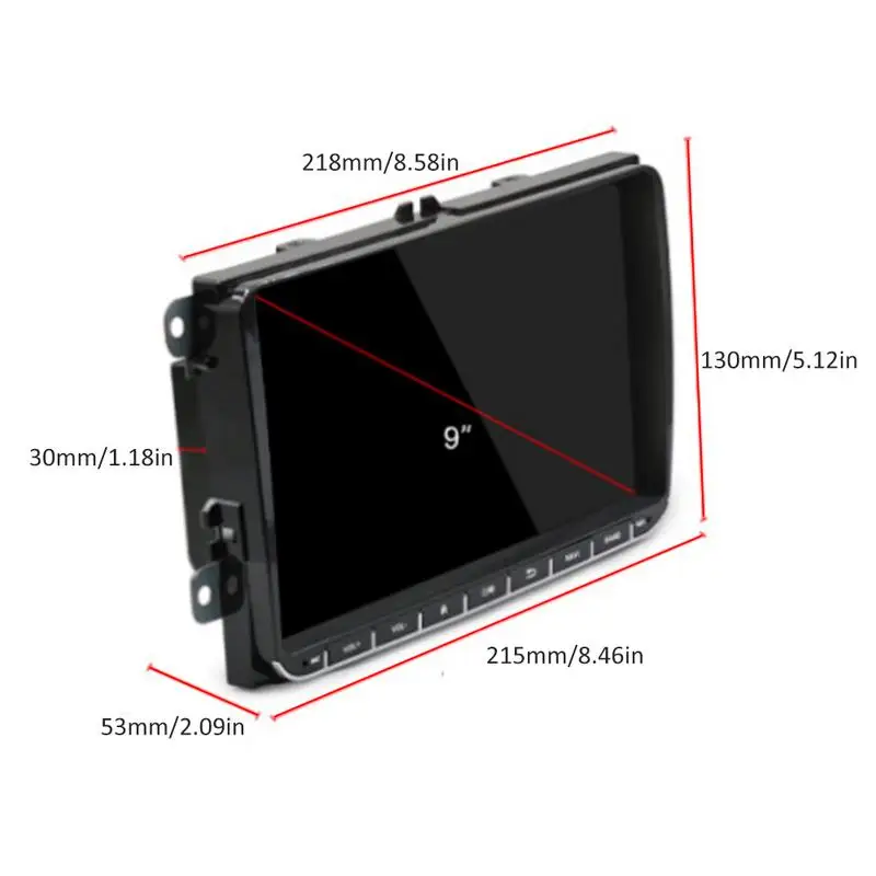 2 DIN 9 дюймовый TFT емкостный сенсорный экран Android 8.1 система HD 8 1 Автомобильная