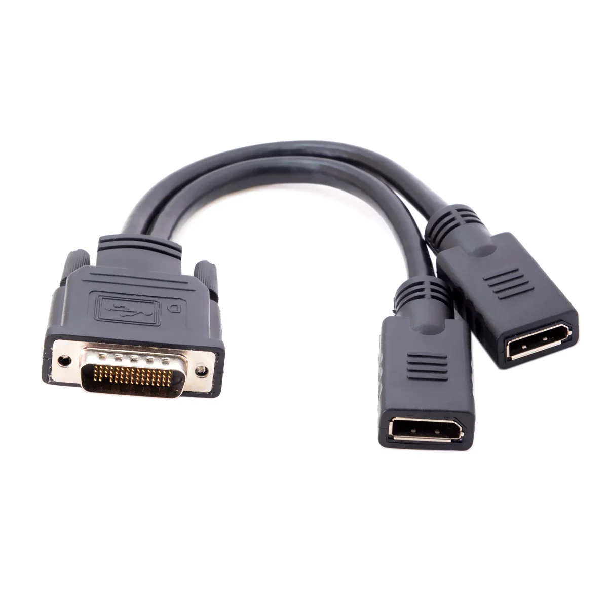 DMS 59 к DisplayPort 8in К 2x DP Y КАБЕЛЬ адаптер сплиттер кабель LFH|Компьютерные кабели и