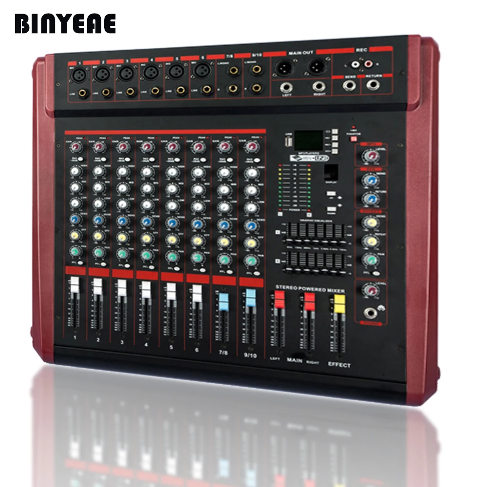 700 Вт аудио Powermate микшер 10 усилитель каналов микшерная консоль MAX1000|amplifier mixing|amplifier