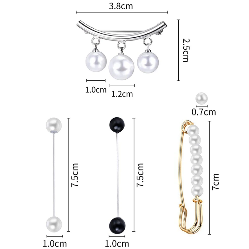 6 штук свитер шаль зажимы искусственная платья с жемчужинами кардиган воротником