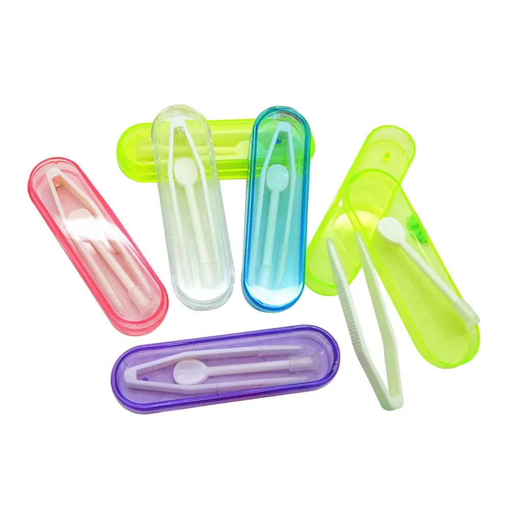 1 шт. контактные линзы Перевозчик средство для очищения Пинцет всасывающая