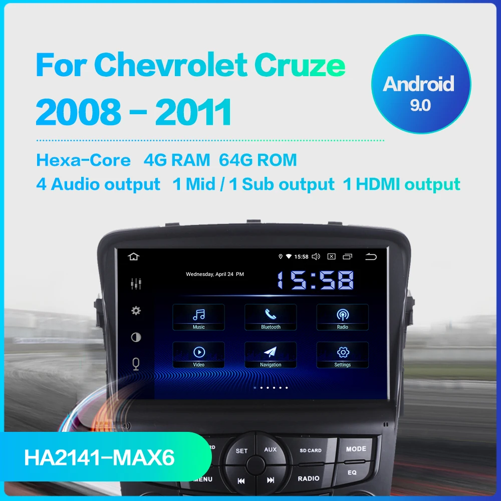 Dasaita 2 Дин Android 9 0 для Chevrolet Cruze 2008 2009 2010 2011 Авто Радио 8 &quotMulti сенсорный экран