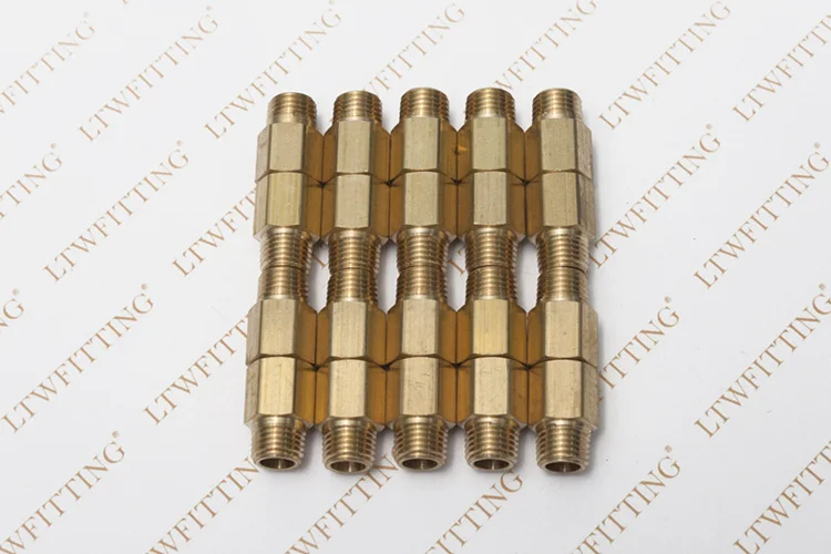 LTWFITTING Латунь трубы 1/4 &quotЖенский x 1/4&quot Мужской NPT адаптер топливного газа воздуха