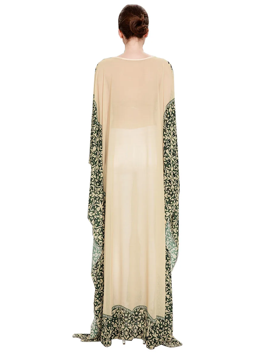 

2019 new Spring And Summer Loose Print Plus Size Women Dress Batwing Sleeve Ethnic Style Floor-length Vintage Dresses Womens