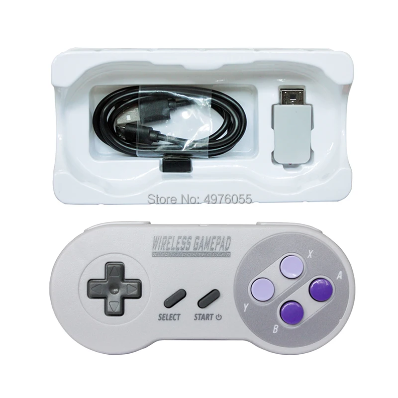 Беспроводные геймпады 2 4 ГГц джойстик Джойстик контроллер для SNES NES классический
