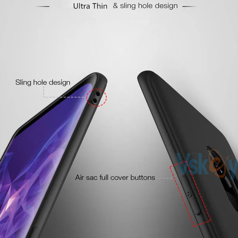 Черный чехол для телефона Samsung Galaxy S9 S8 Plus S6 S7 Edge тонкий матовый мягкий силиконовый