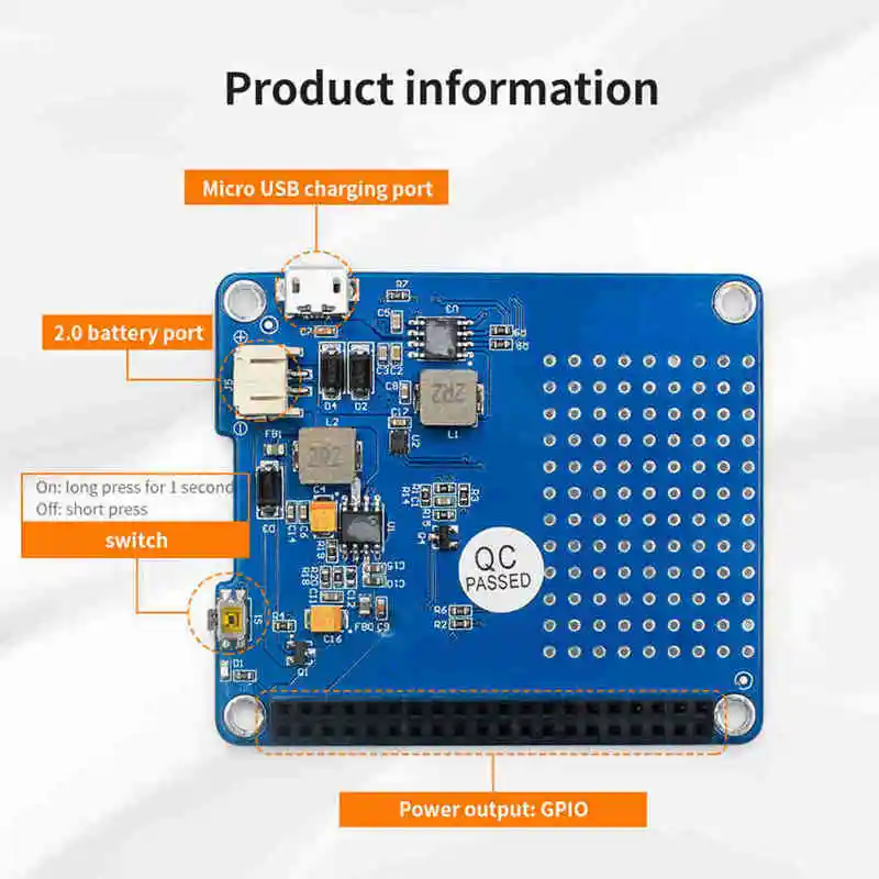 Ups Hat удлинитель источника питания + 1500Mah литиевая батарея для Raspberry Pi 3 Model B/Pi 2B/B +/A