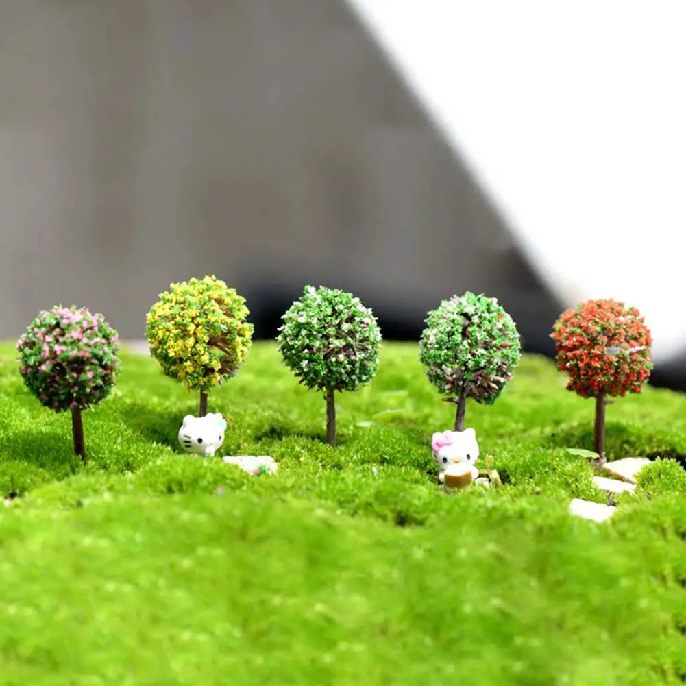 5 шт. миниатюрный игрушечный домик на дереве садовый аксессуар сказочное