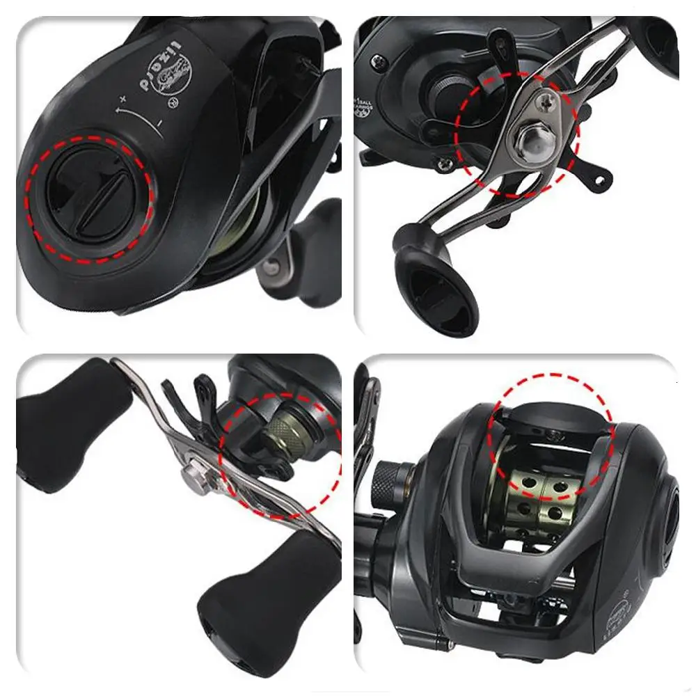 

Mounchain 19+1 BB Fishing Wheel 7.1 :1 spped Full Metal fishing reel Wire Cup Explosion-proof Raft Fishing Magnetic Brake Wheel