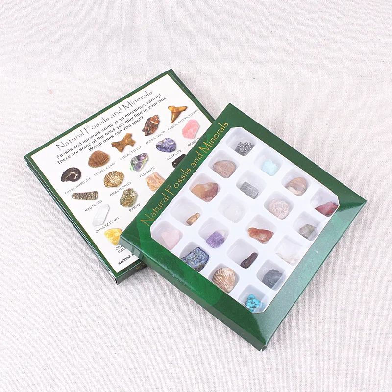 20 шт./партия образцы минеральных и пород образовательная геология набор для