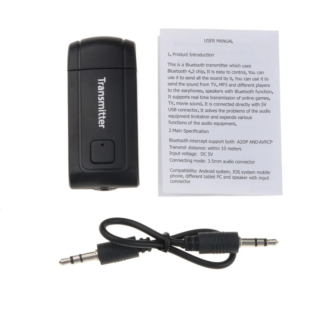 Bluetooth передатчик Kebidu V4 беспроводной A2DP 3 5 мм|Беспроводные адаптеры| |