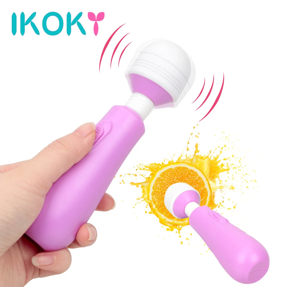 IKOKY Vibrator Massager Clitoris Stimulation AV Stick Magic Wand Female Masturbator Sex Toys for Women Adult Products | Красота и